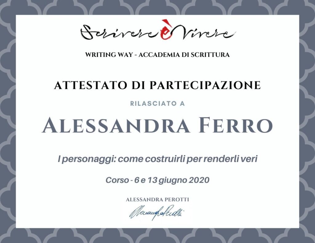 ALESSANDRA FERRO Personaggi